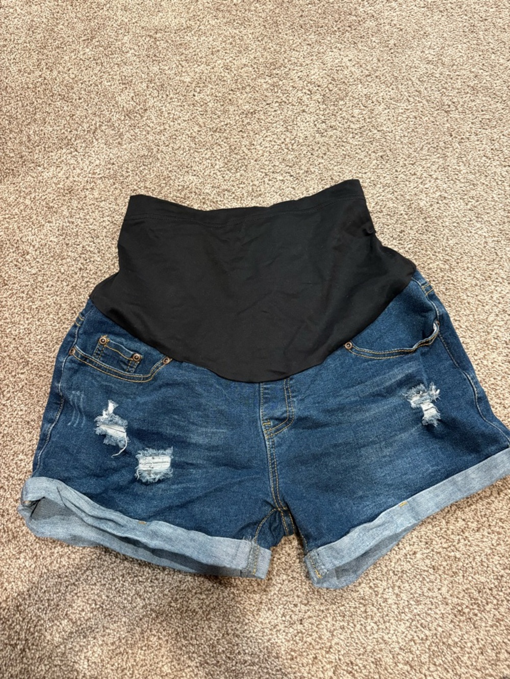 Jean Maternity Shorts